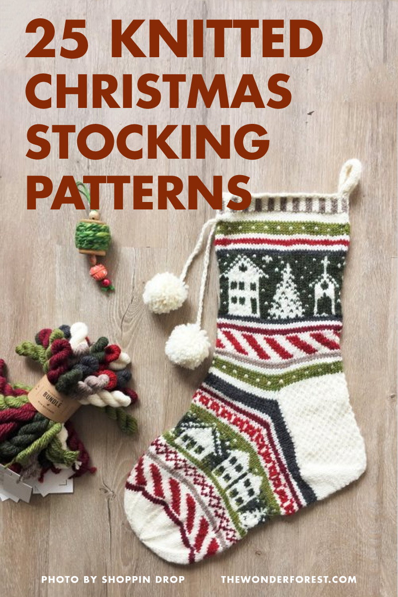 25 Knitted Christmas Stocking Patterns