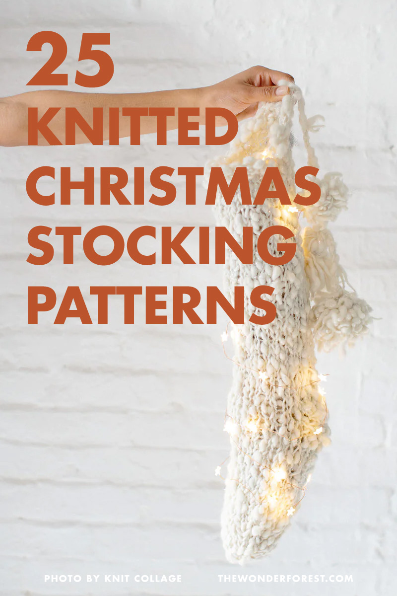 25 Knitted Christmas Stocking Patterns