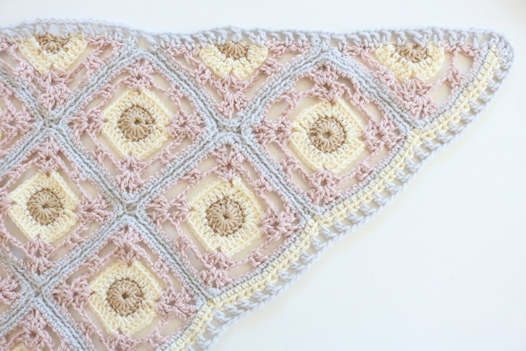 Open Shawl Crochet Granny Square