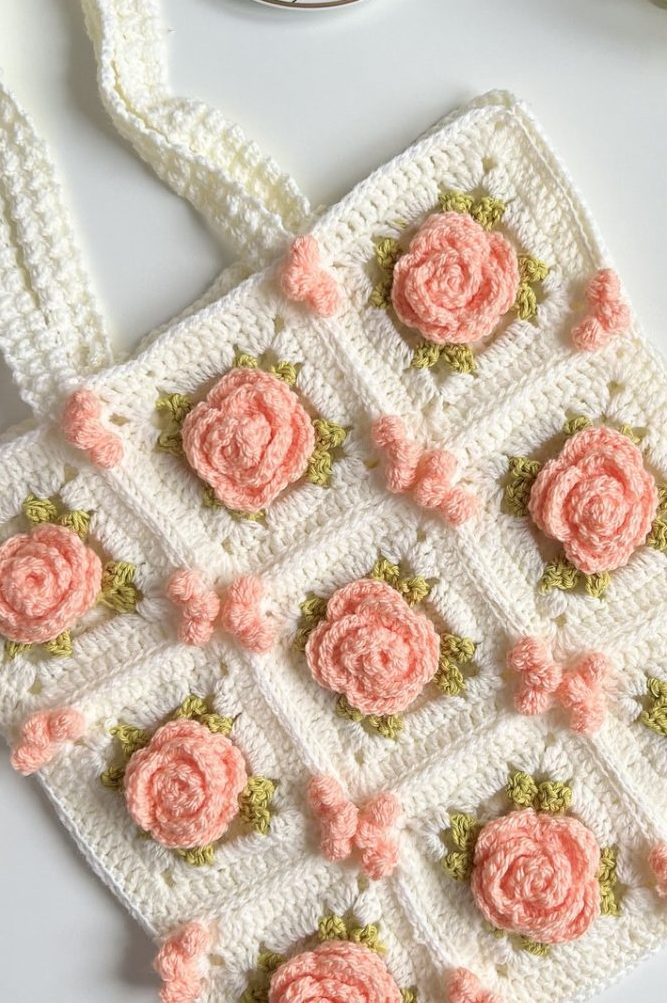 Rose Granny Square Tutorial