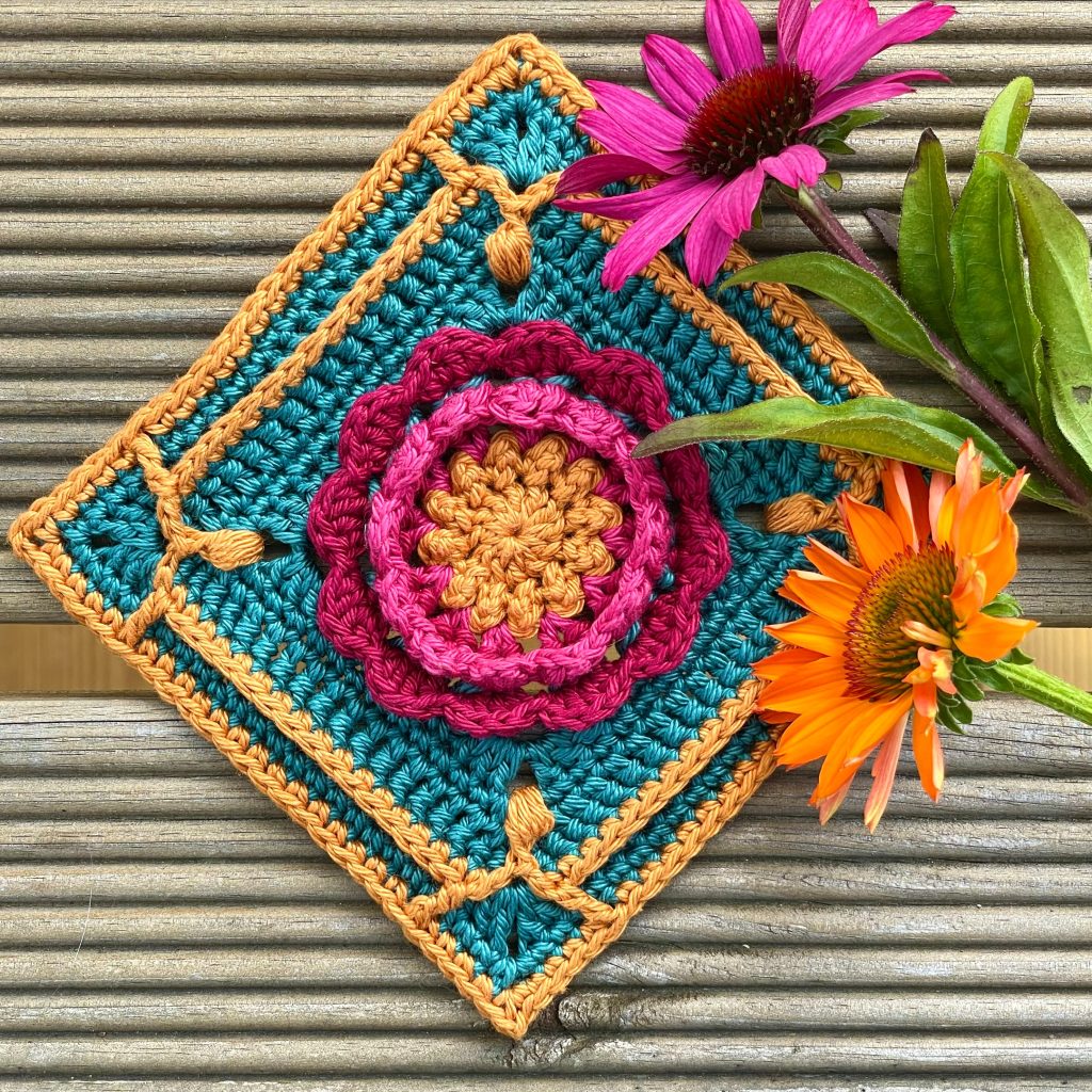 Oriental Granny Square Pattern