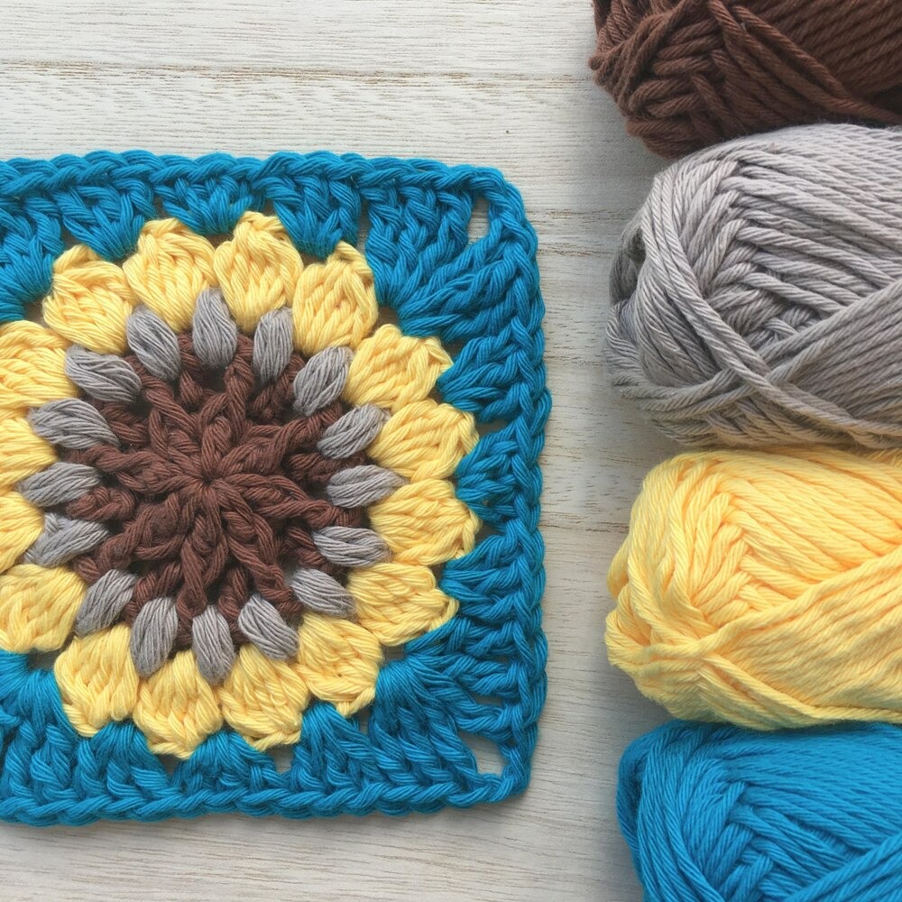 Sunflower Granny Square