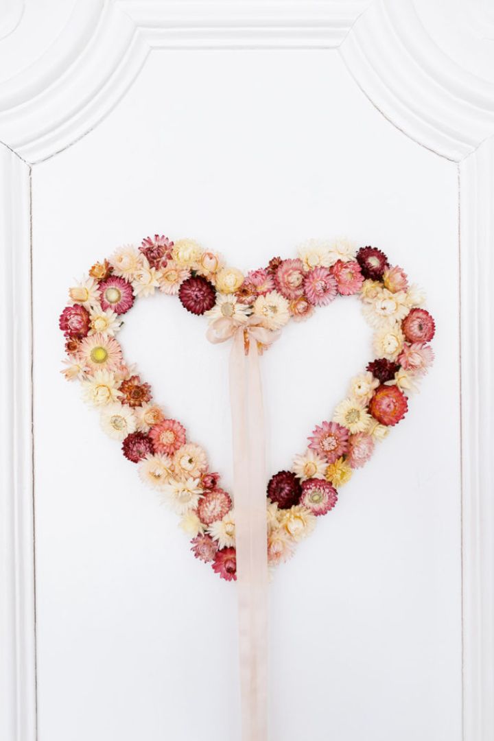 heart flower wreath