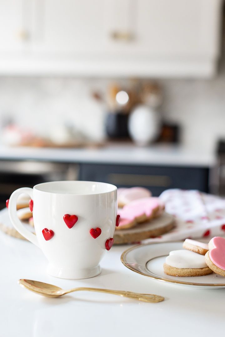 valentine's day decor heart mug