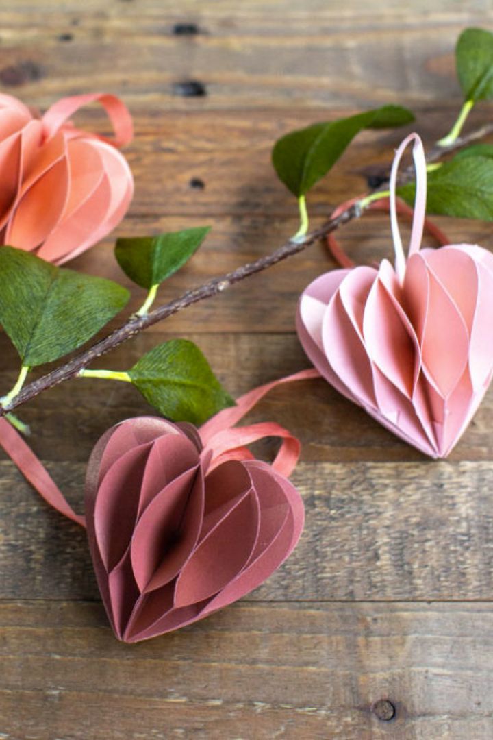 honeycomb hearts for valentines