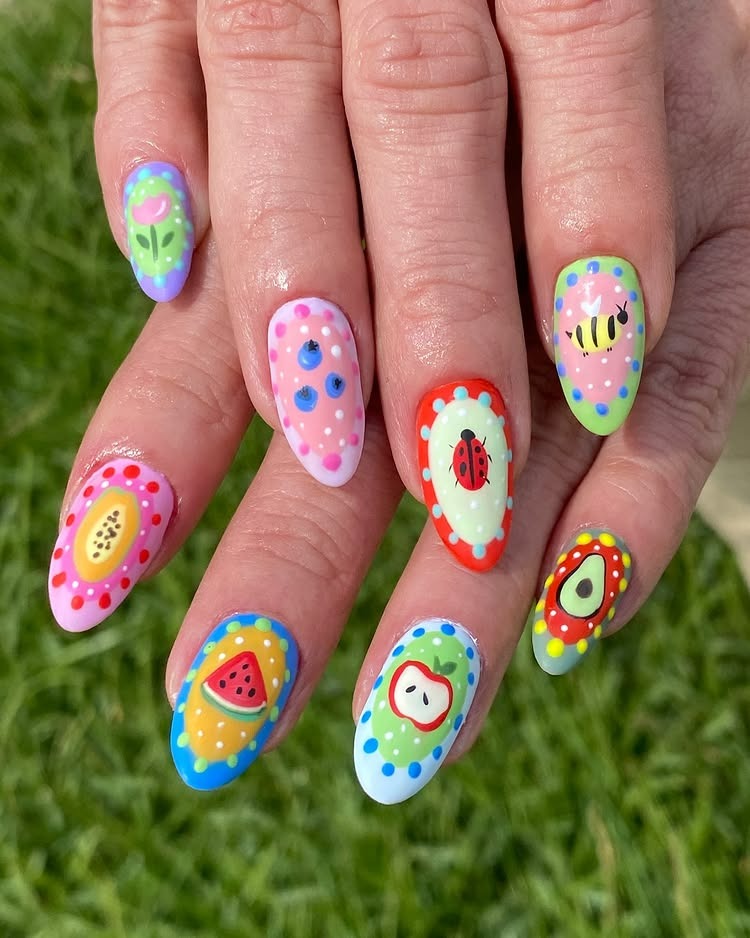 Bright Summer Nail Designs