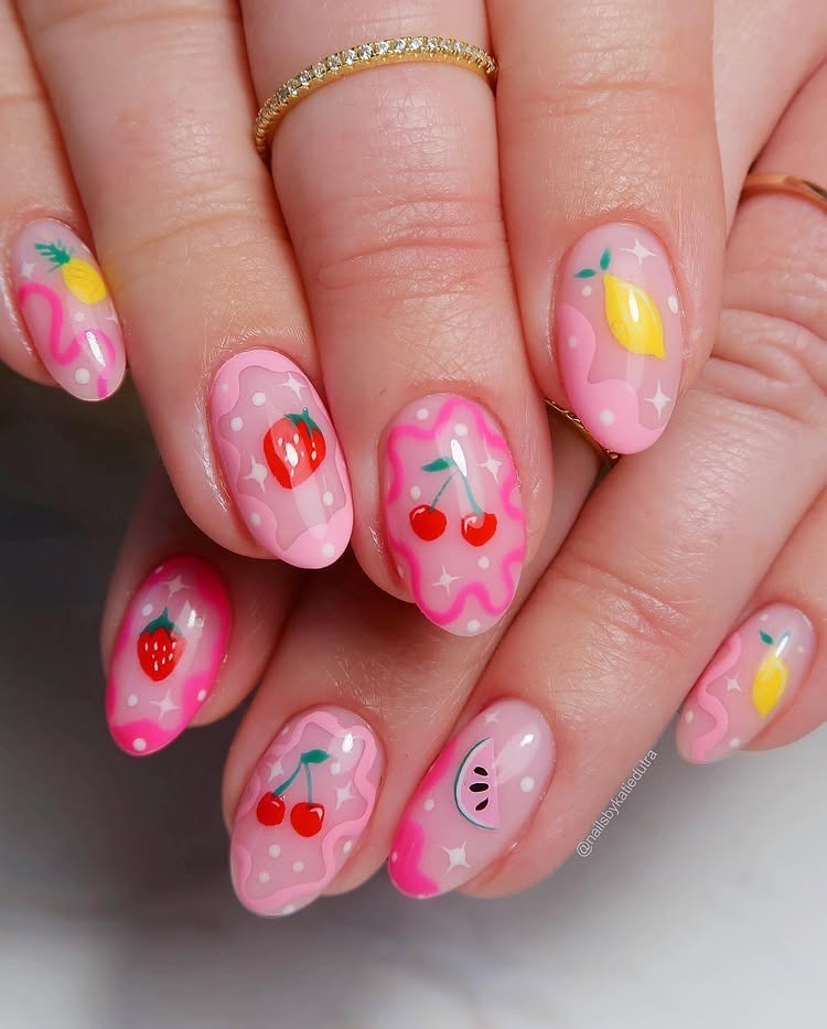 Funky Fruit Nail Art